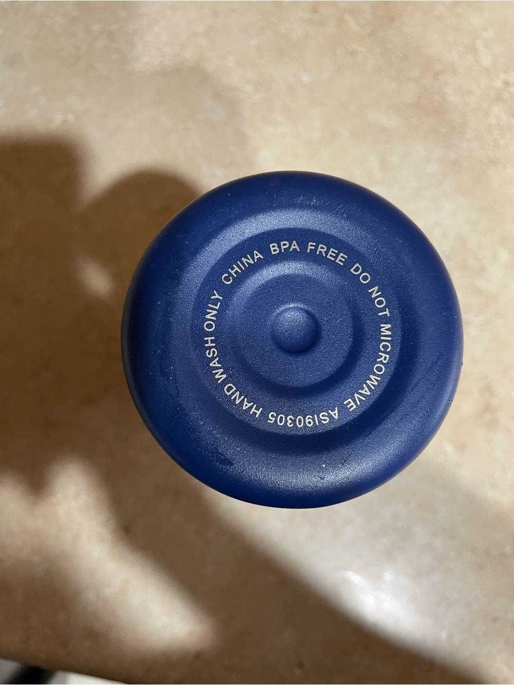 Dooney & Bourke Navy Water Bottle with Sticker Motif - Picture 5 of 5